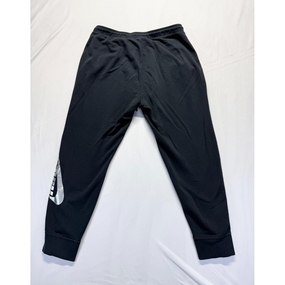 Nike Just Do It Jogger Pants Womens 1X Black Graphic Swoosh Tapered Drawstring